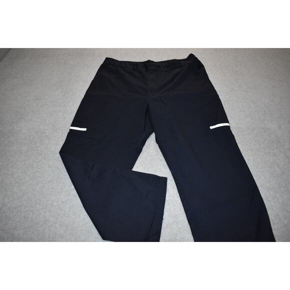 Stan Herman Work Pants Mens Size 42 x 30 Federal Blue Reflective Poly Blend - Picture 1 of 5